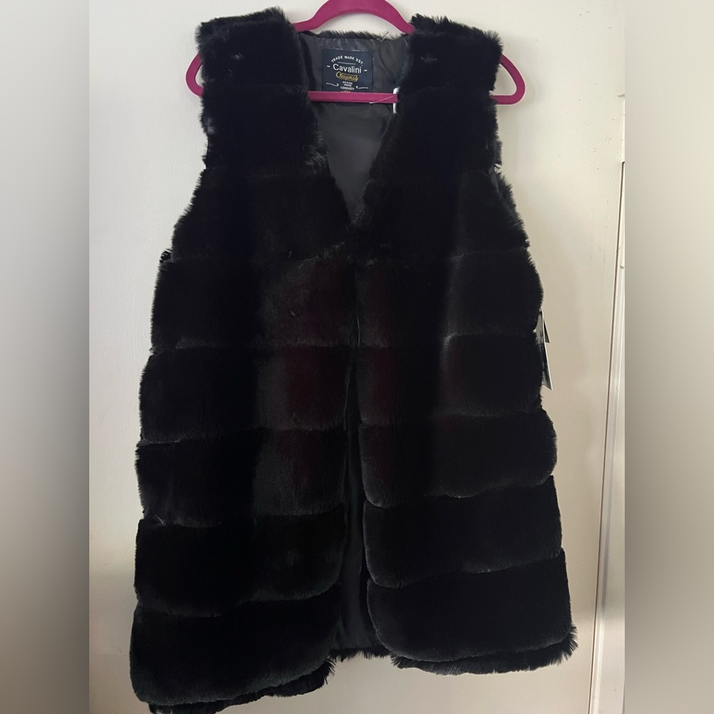 Long Faux Fur Vest